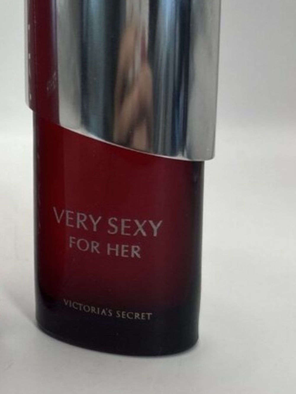 Vintage Victoria's Secret Very Sexy For Her - Deep Red and Silver Bottle